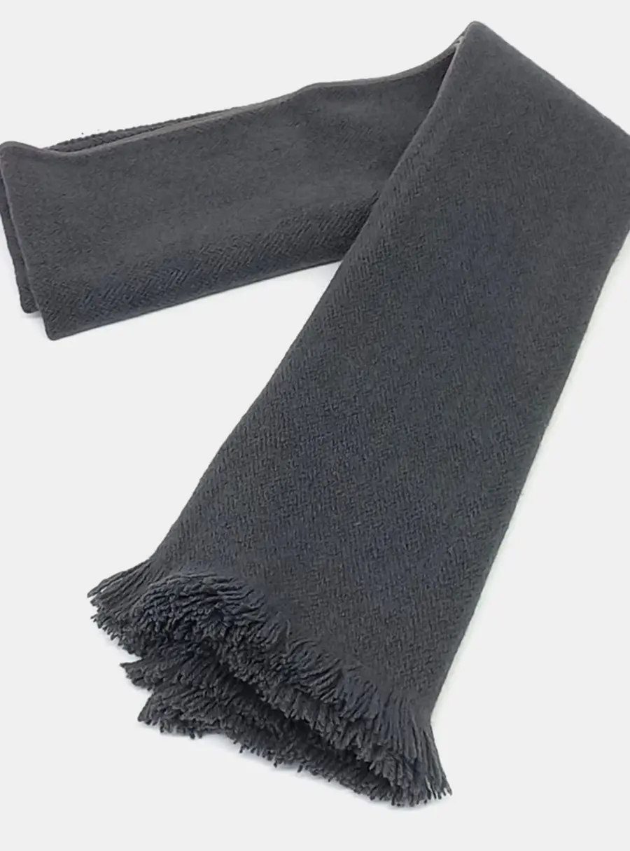 Hermes Beige Grey Yak Leather Shawl And Scarf
