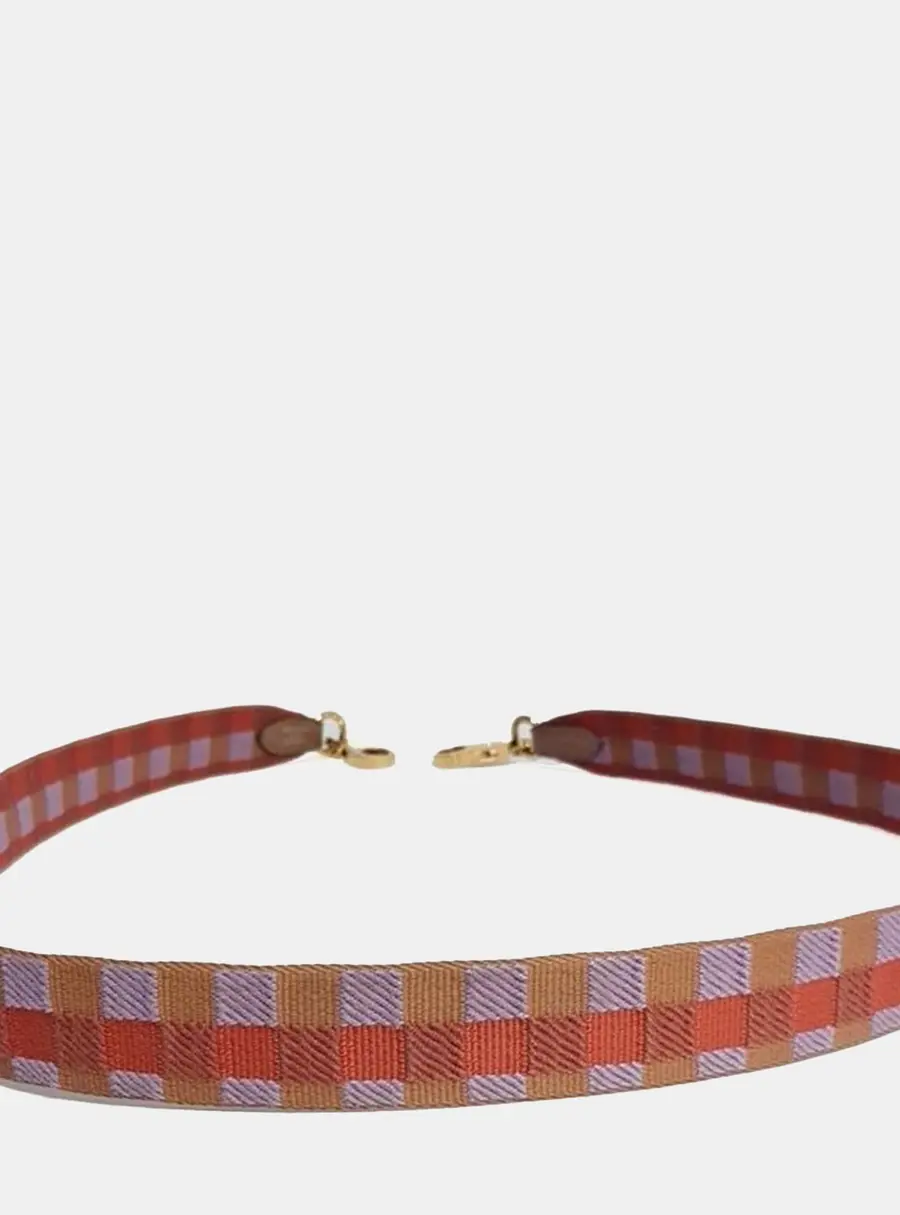 Hermes Canvas Leather Multicolor Strap