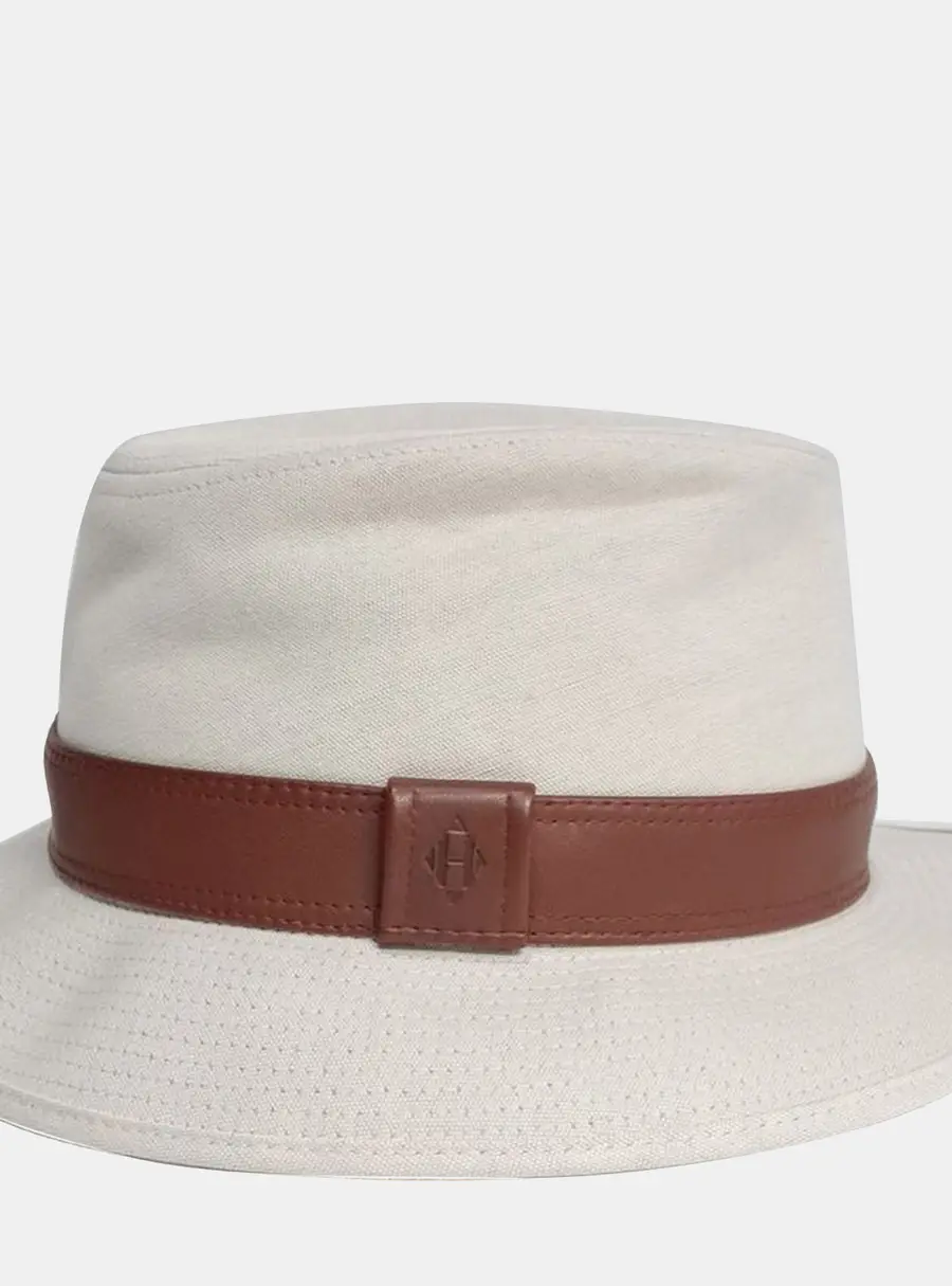 Hermes Cotton Beige/Brown Hat