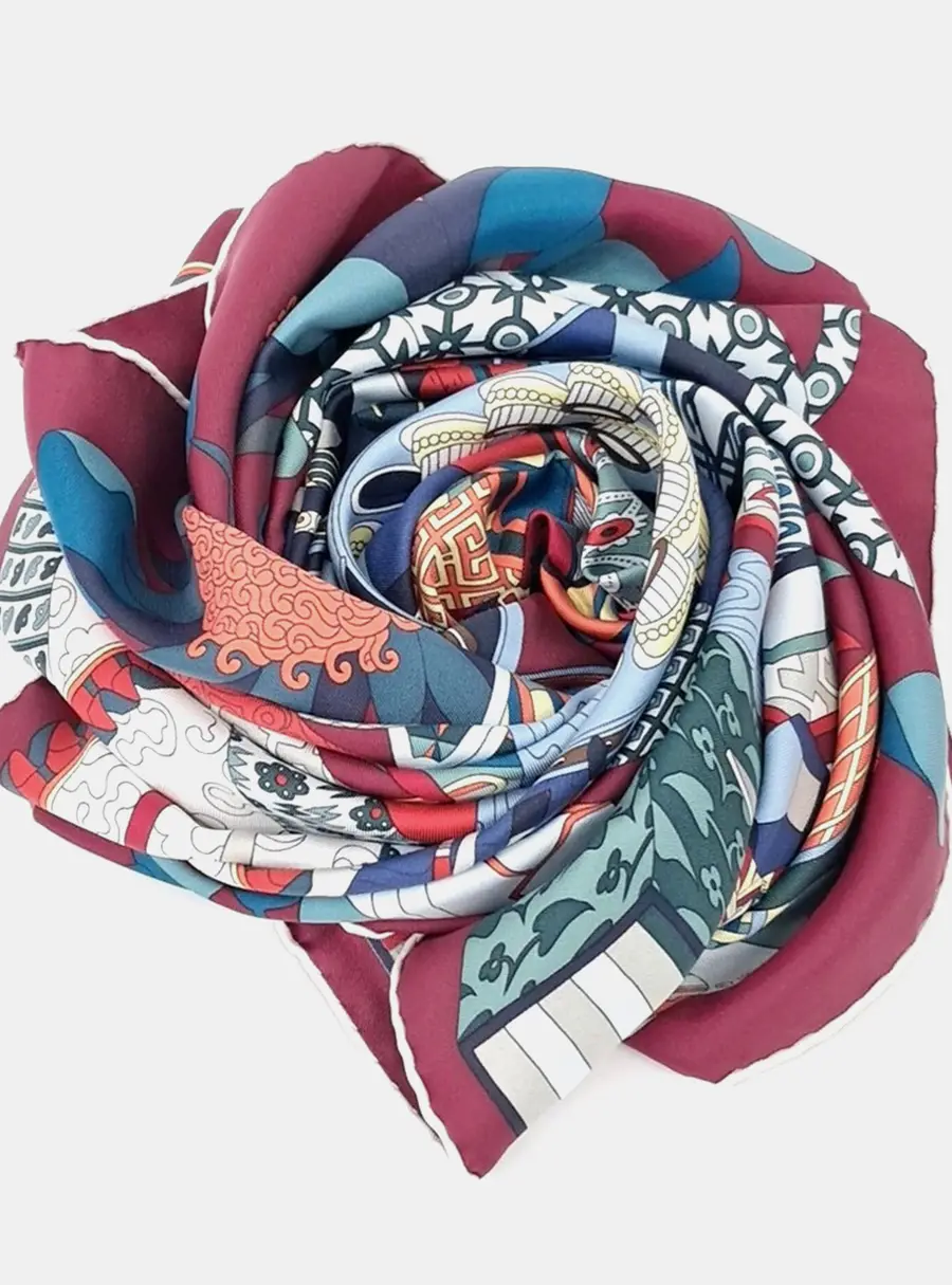 Hermes Silk Multicolor Scarf