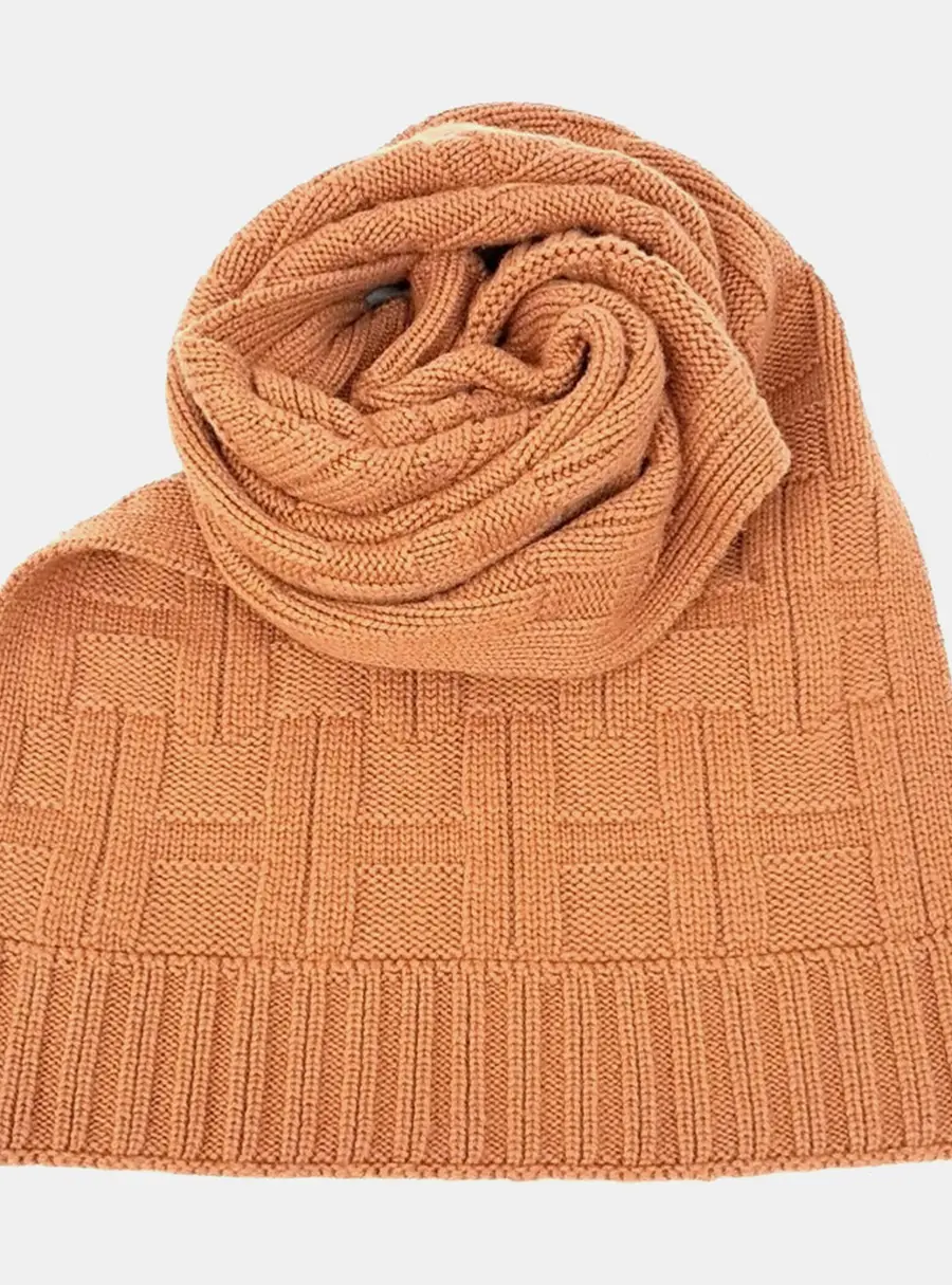 Hermes Brown Cashmere Scarf