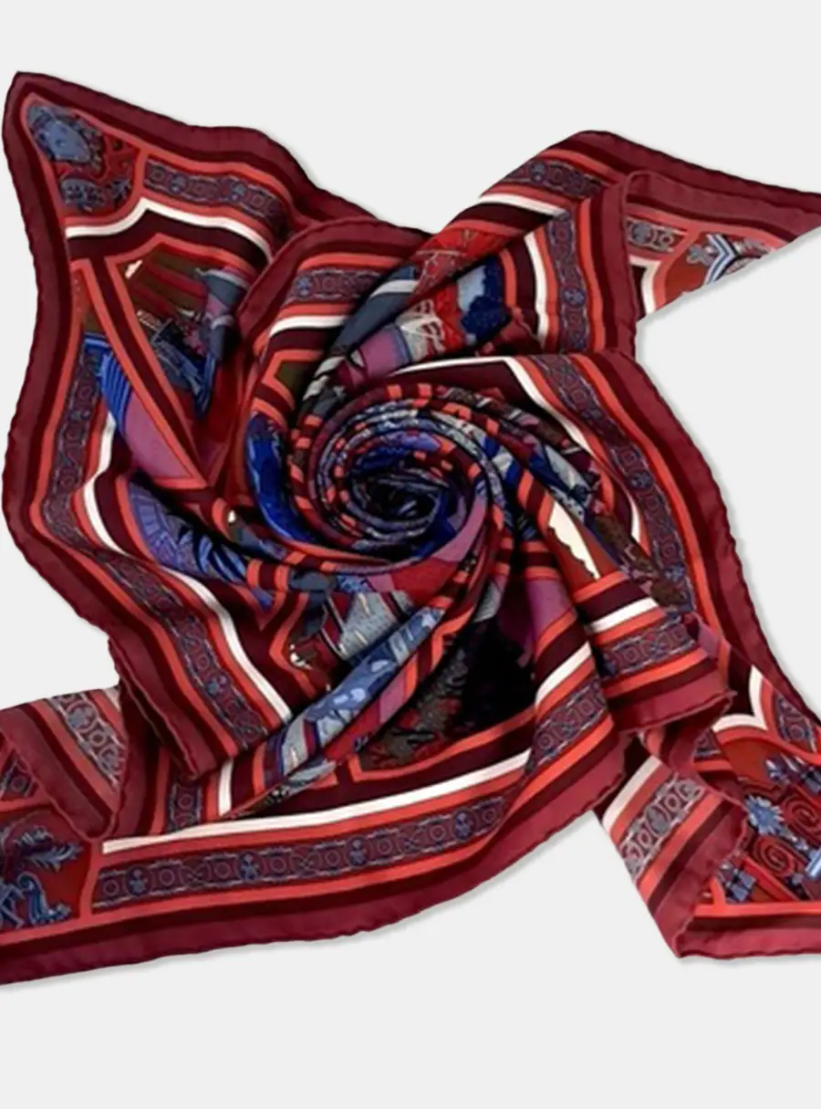 Herm&egrave;s silk multicolor scarf