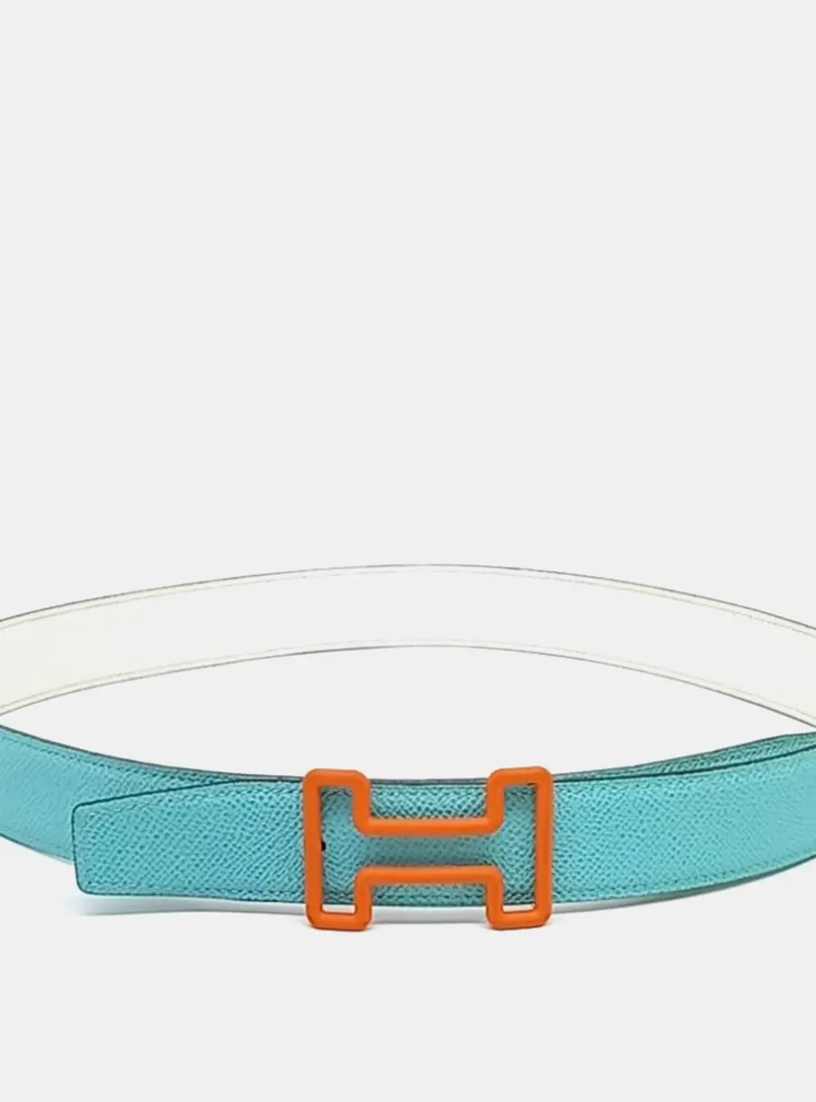 Hermes Tonight Color Reversible Leather Belt (U)