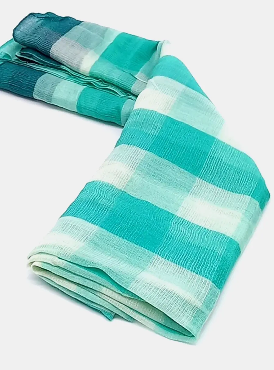 Hermes Green Cashmere, Silk Shawl and Scarf