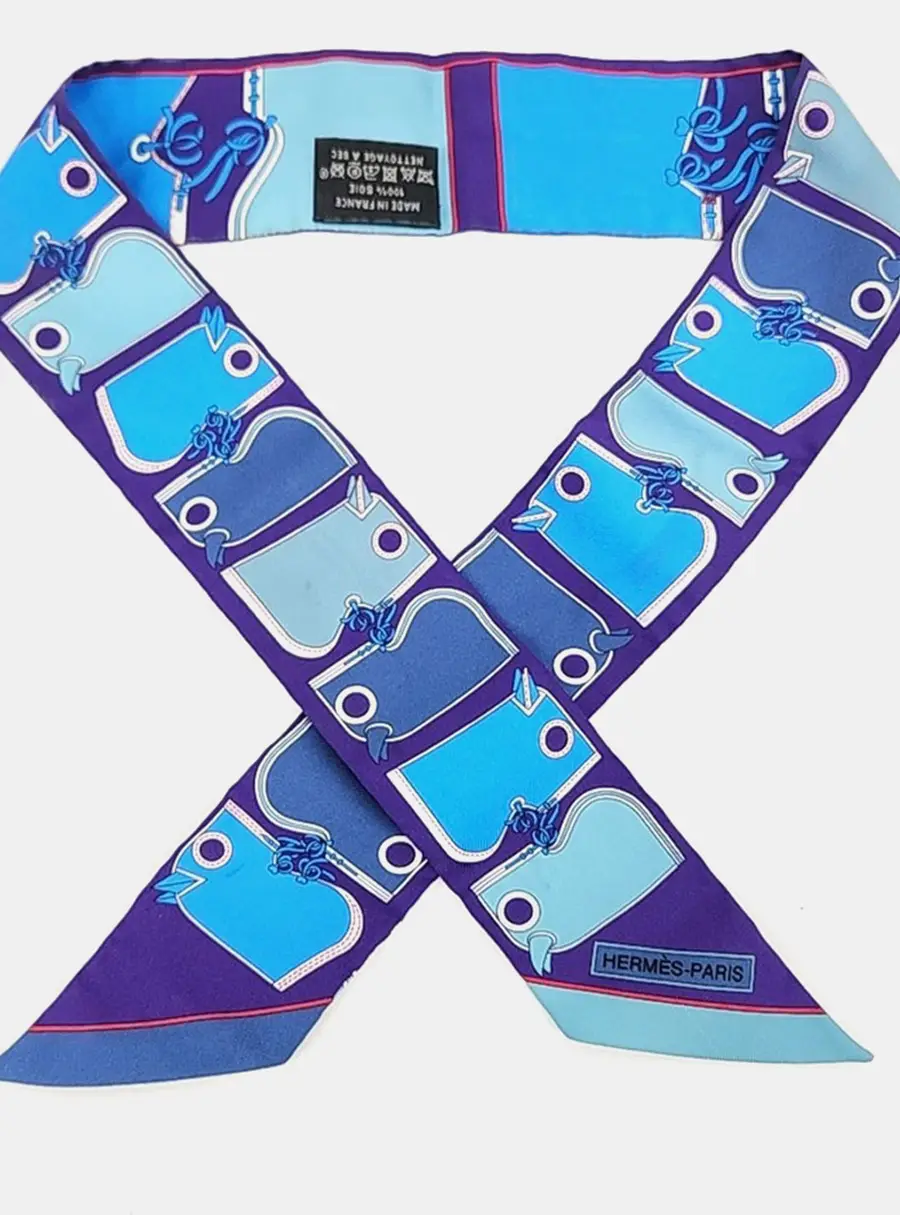 Herm&egrave;s Multicolor Twilly scarf