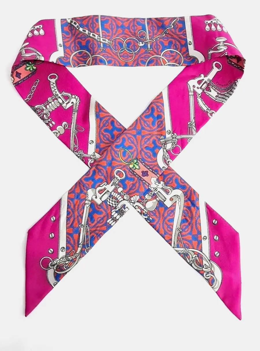 Hermes Silk Multicolor Twilly