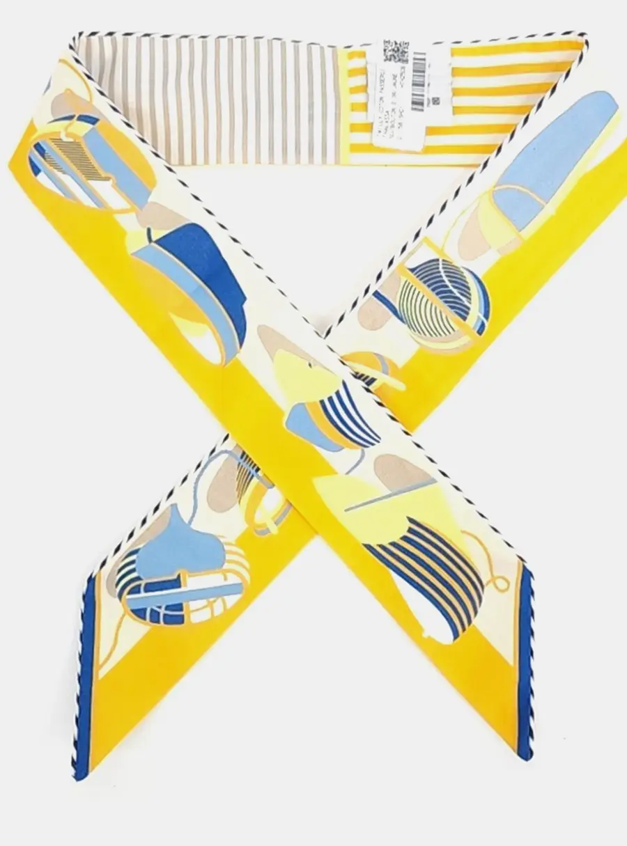 Hermès Multicolor Cotton Twilly scarf