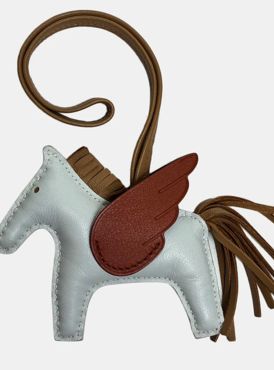 Hermes Leather Rodeo Pegase PM Bag Charm