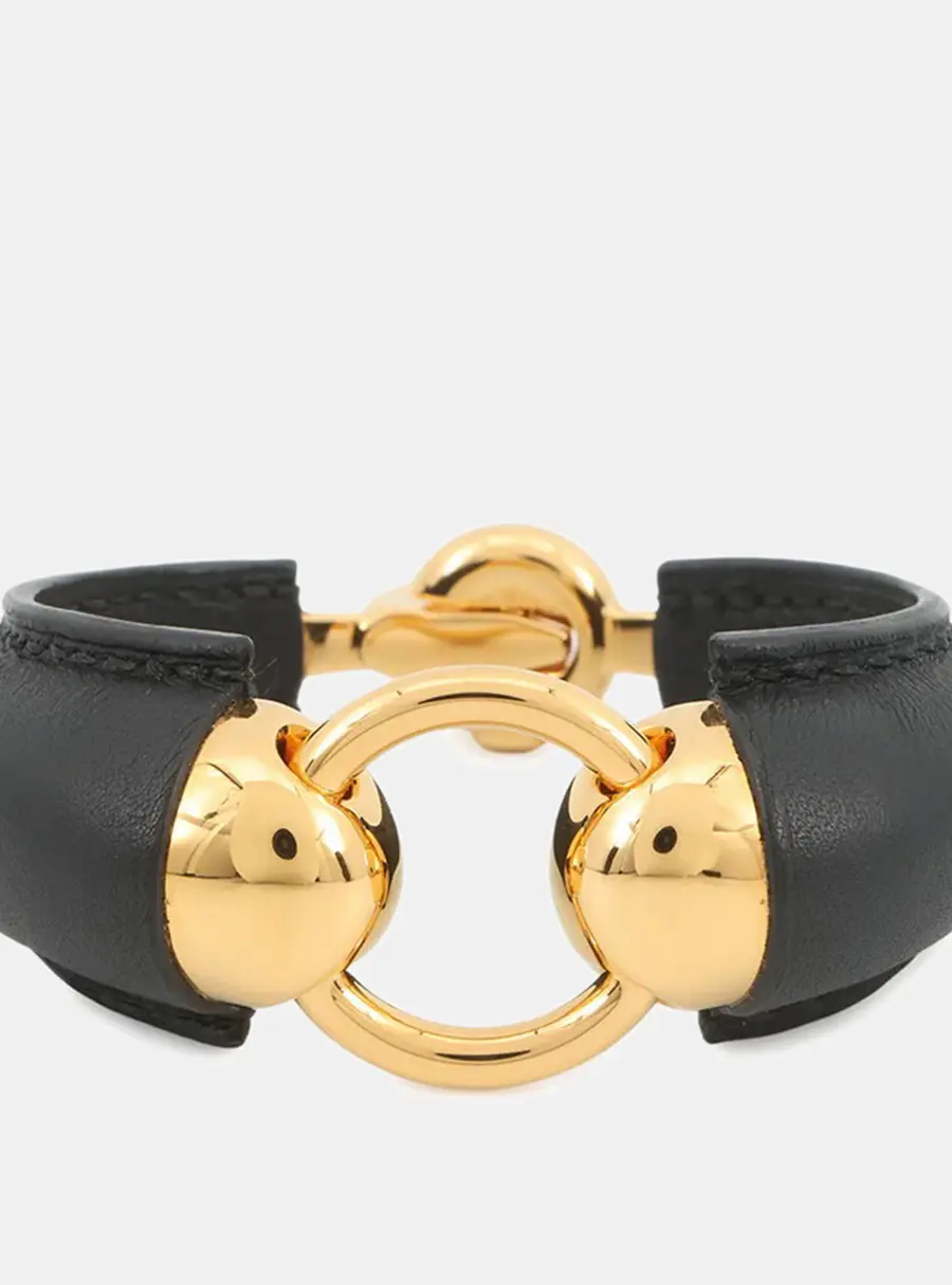 Hermes Epure Eskettle Bracelet Black Swift Leather