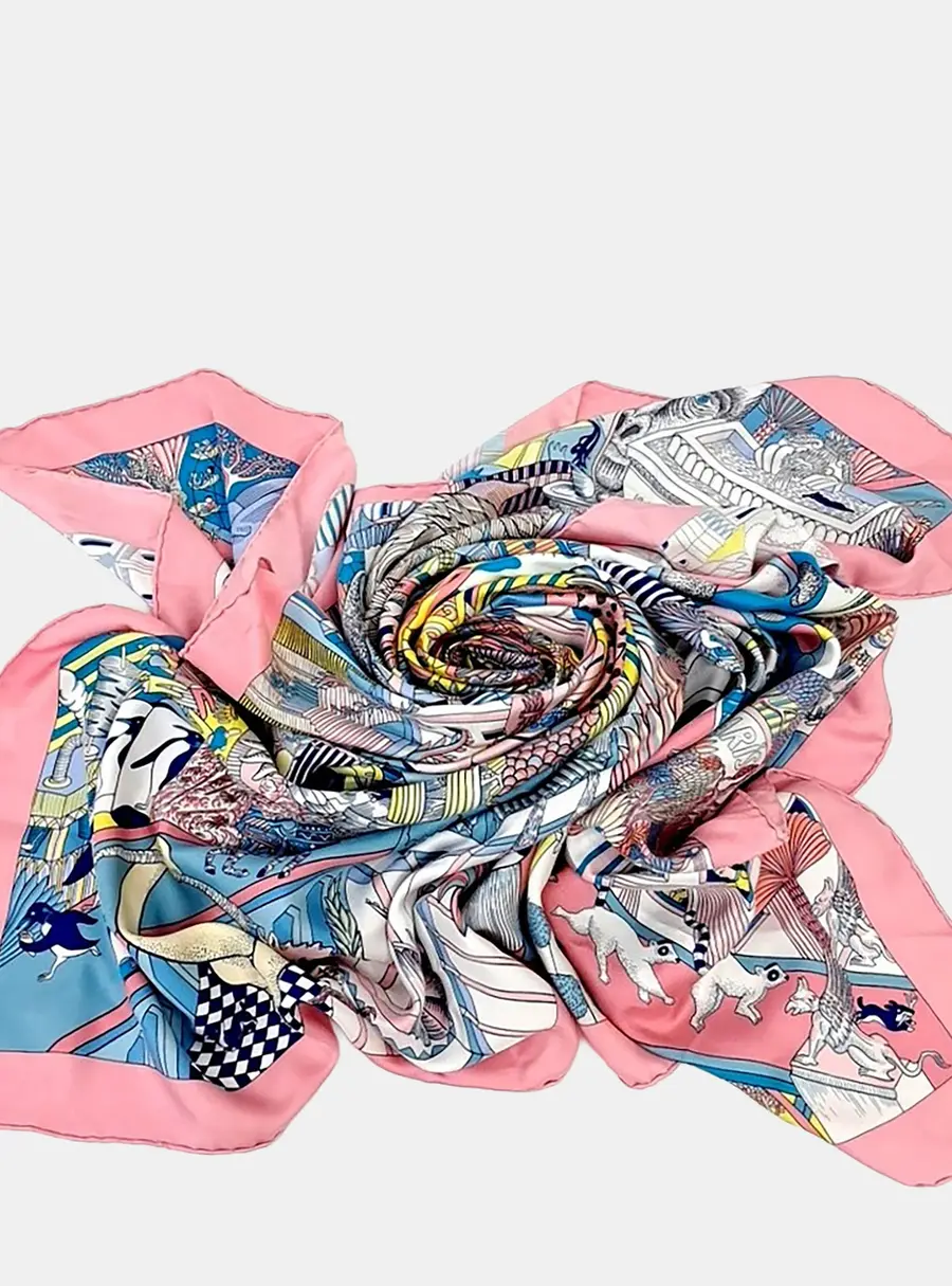 Herm&egrave;s Multicolor silk scarf