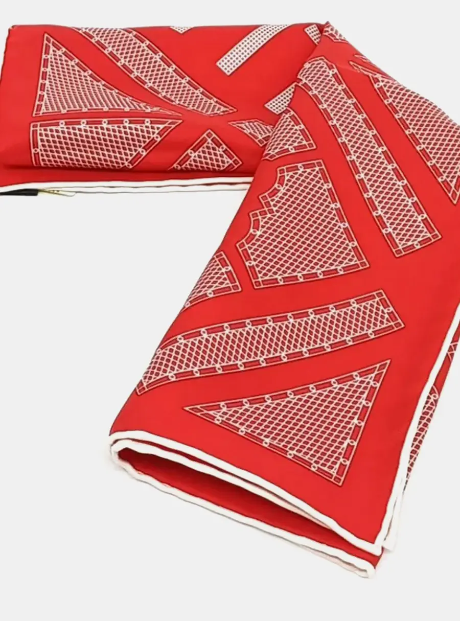 Herm&egrave;s Multicolor Silk Petite Scarf