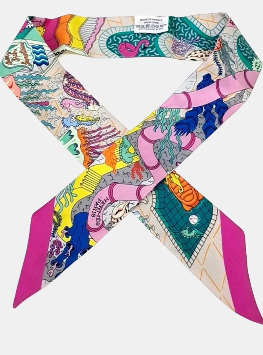 Herm&egrave;s Multicolor Twilly scarf