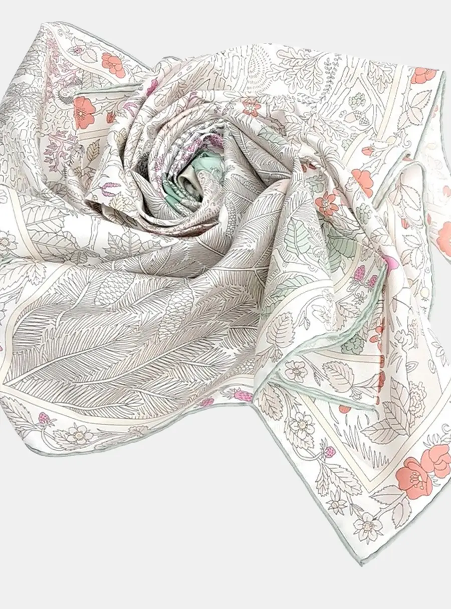 Herm&egrave;s silk multicolor scarf
