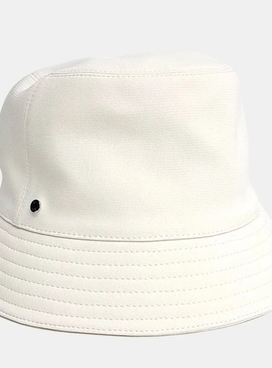 Herm&egrave;s rayon white bucket hat