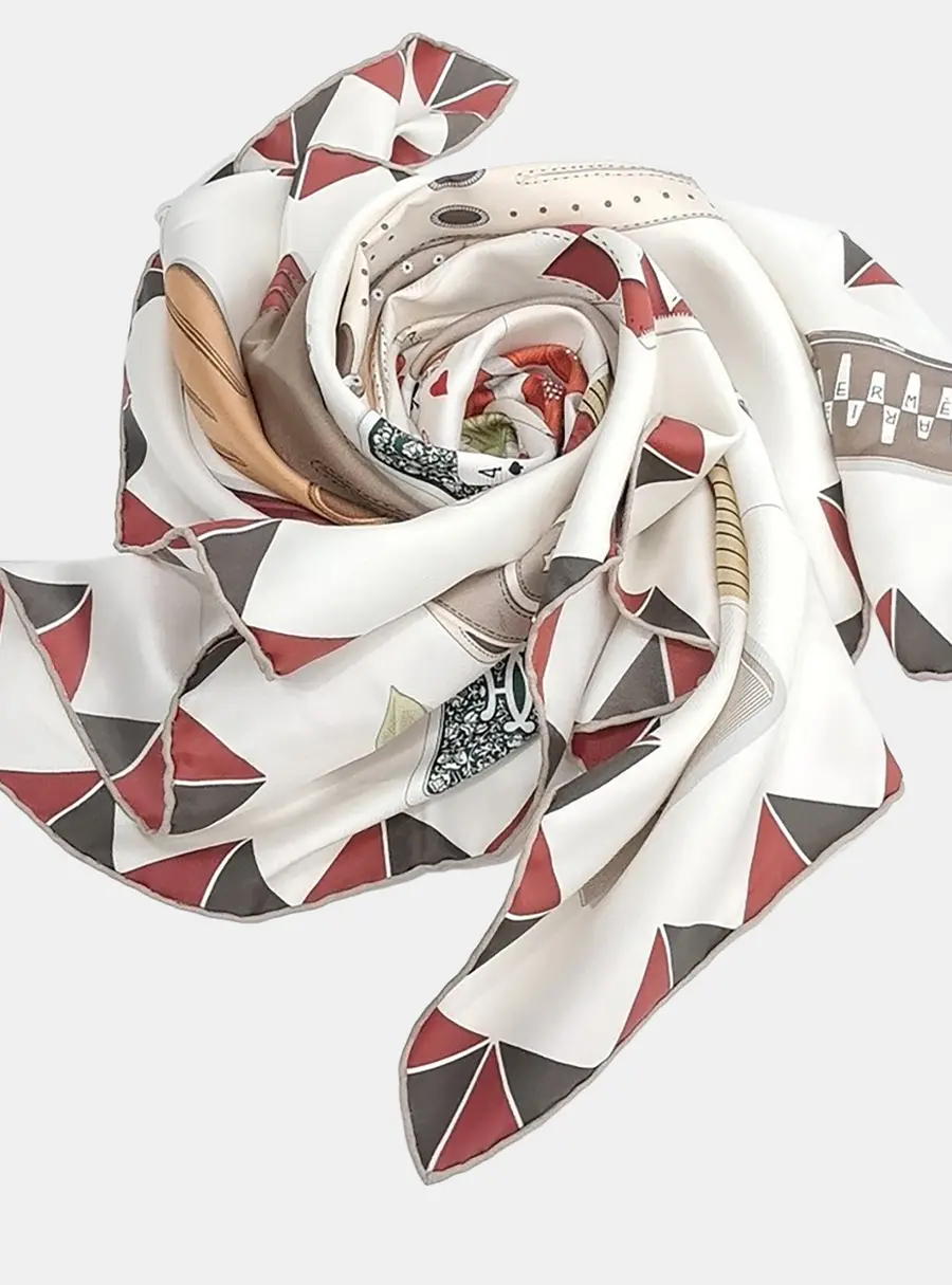 Hermès silk multicolor scarf