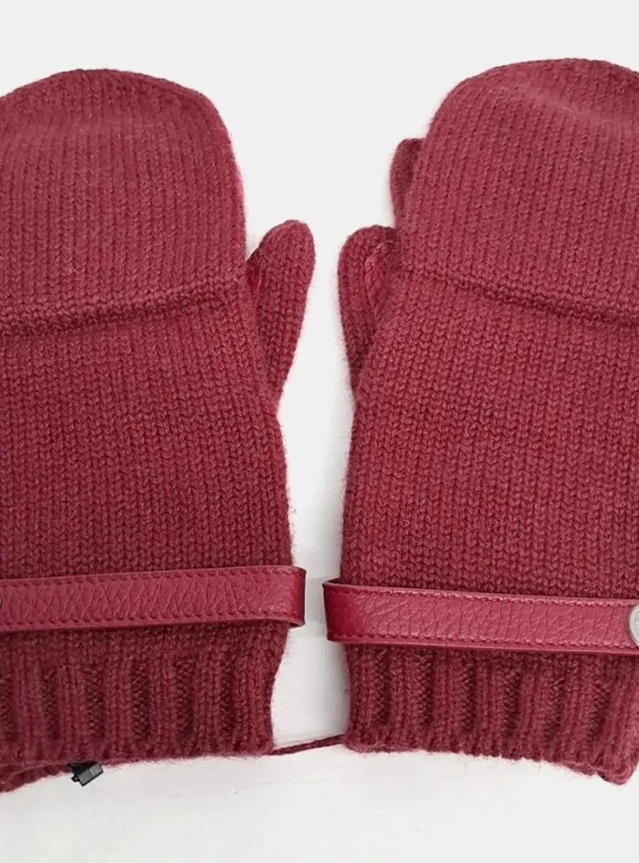 Hermes Red Cashmere Gloves