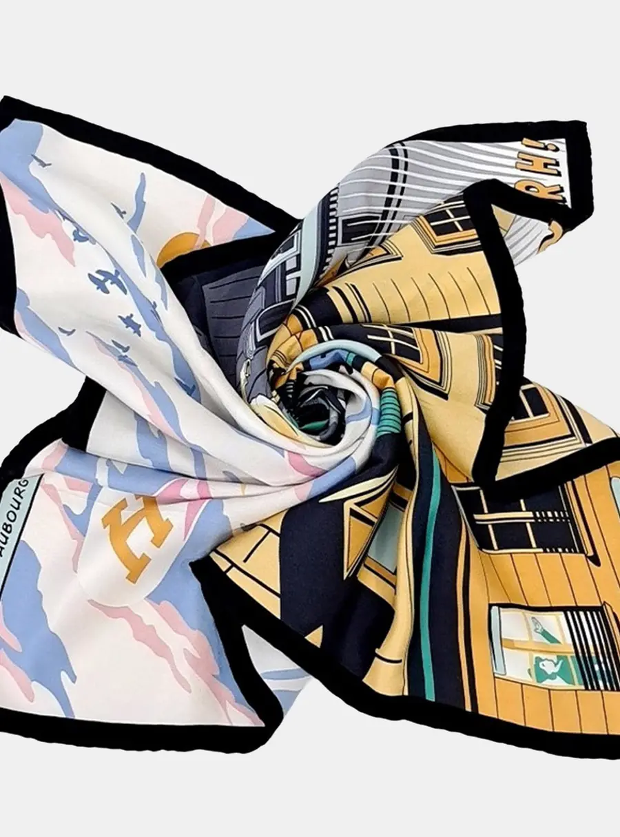 Hermes Multicolor Silk Scarf