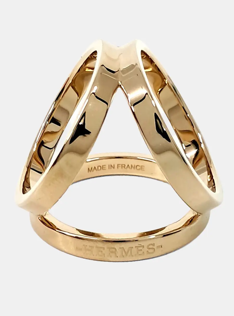 Herm&egrave;s Metal scarf ring