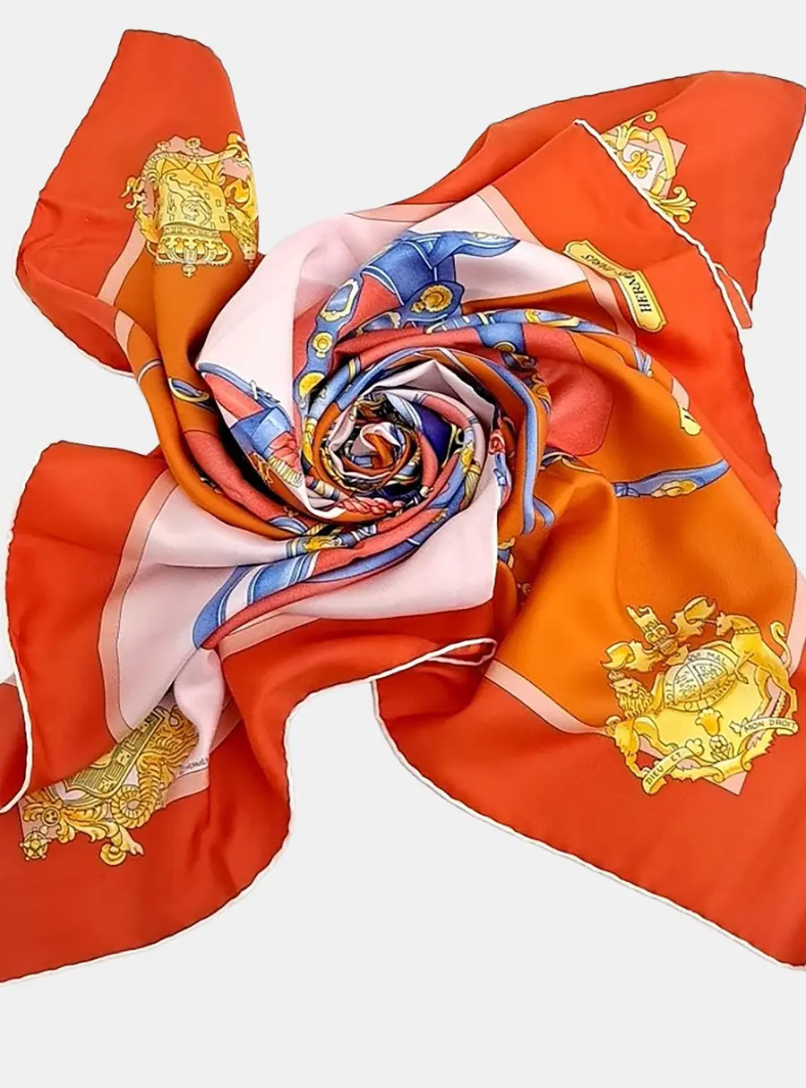 Herm&egrave;s Multicolor silk scarf