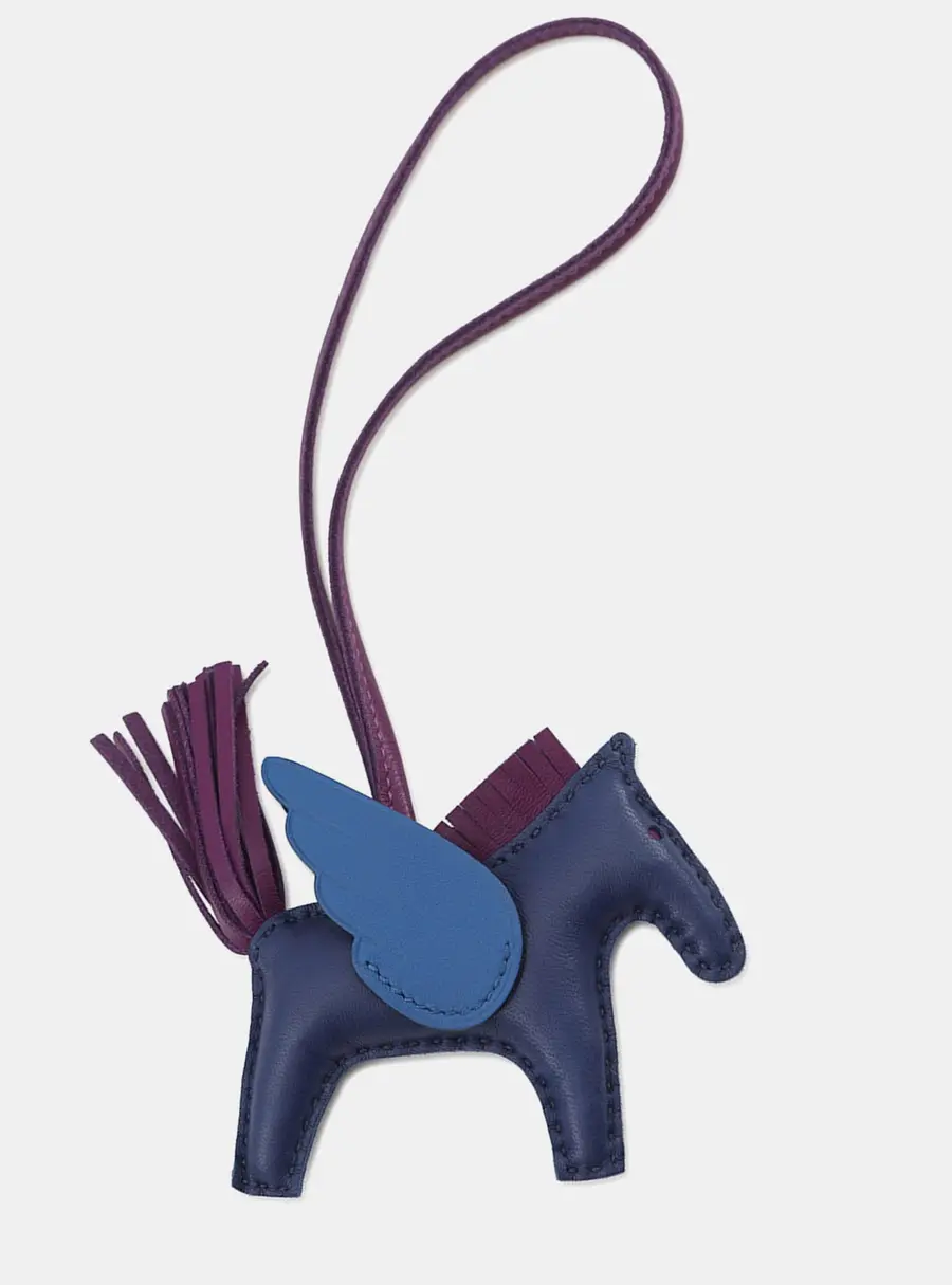 Hermes Rodeo Pegasus Blue Saphir/Violet/Blue France Lambskin Size Pm