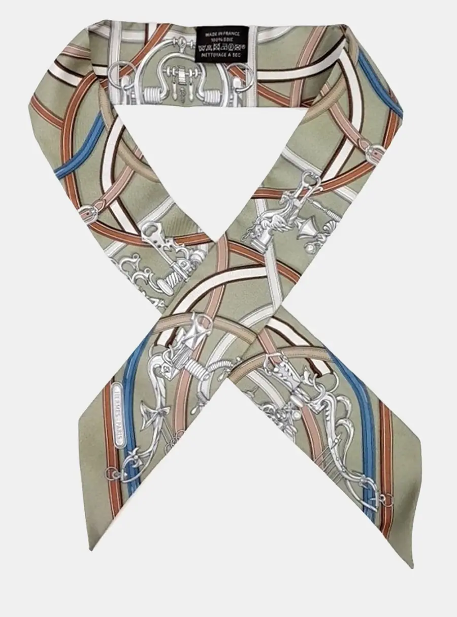 Herm&egrave;s Multicolor Silk  Twilly