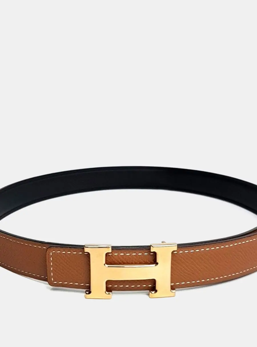 Herm&egrave;s Mini H Reversible Belt (Y)
