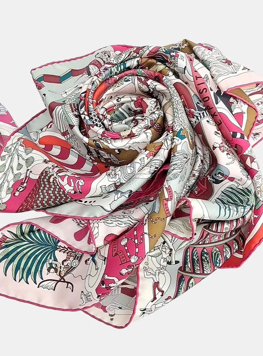 Herm&egrave;s Multicolor silk scarf