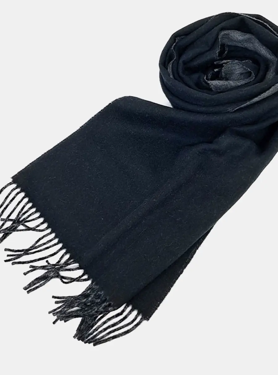 Hermès Black Cashmere Scarf