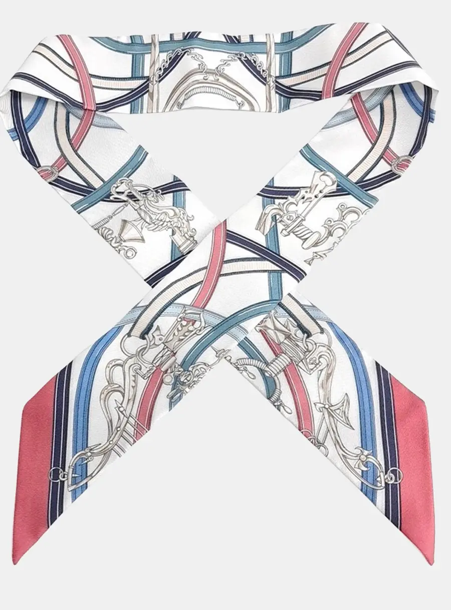 Herm&egrave;s Twilly Multicolor Silk Scarf