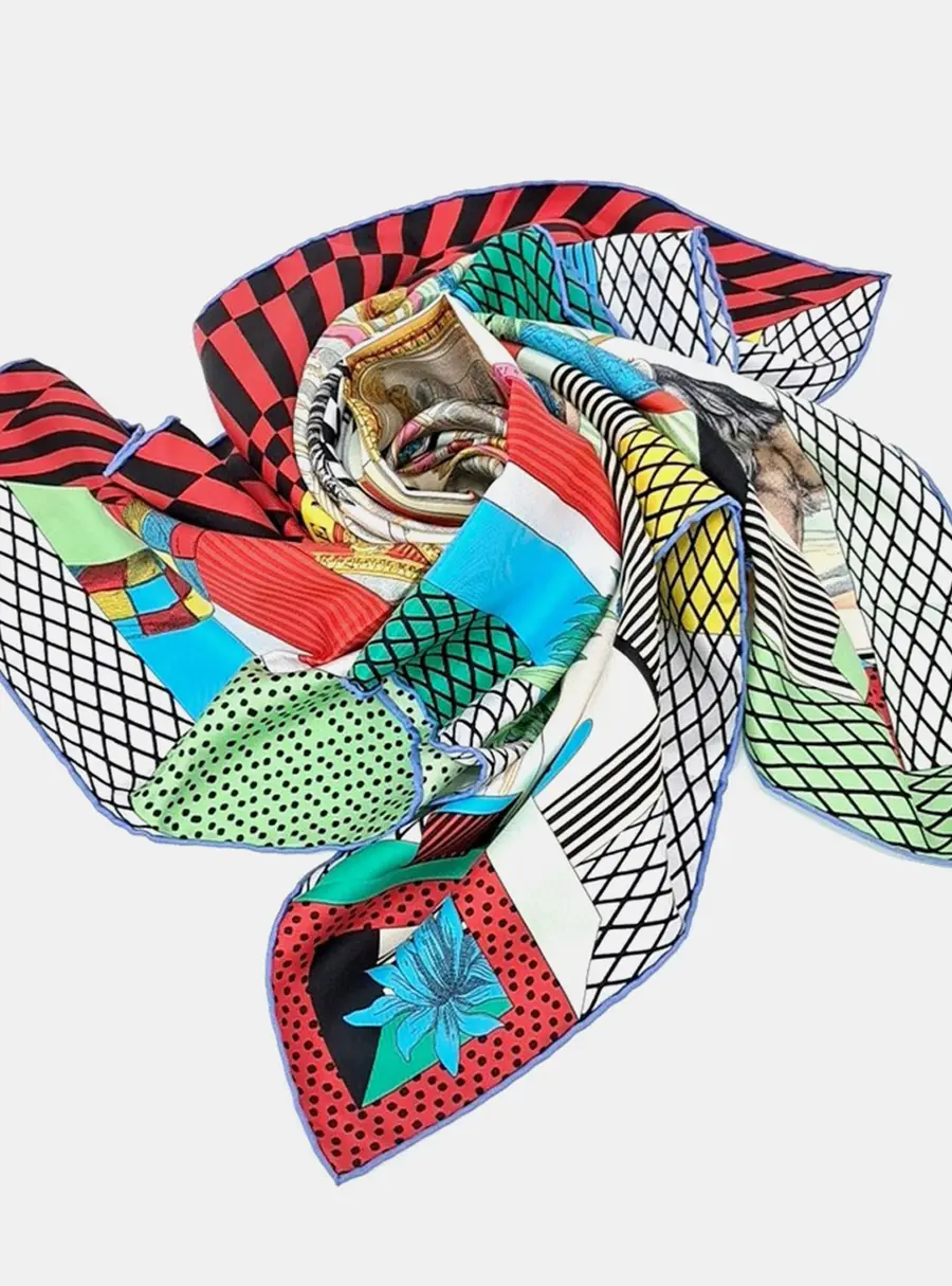 Herm&egrave;s Multicolor silk scarf