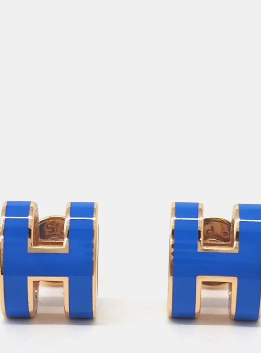 Herm&egrave;s Mini Pop H Logo Earrings