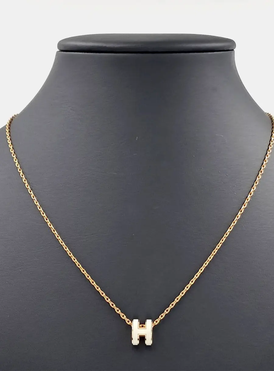 Herm&egrave;s Metal Pop H Mini Necklace