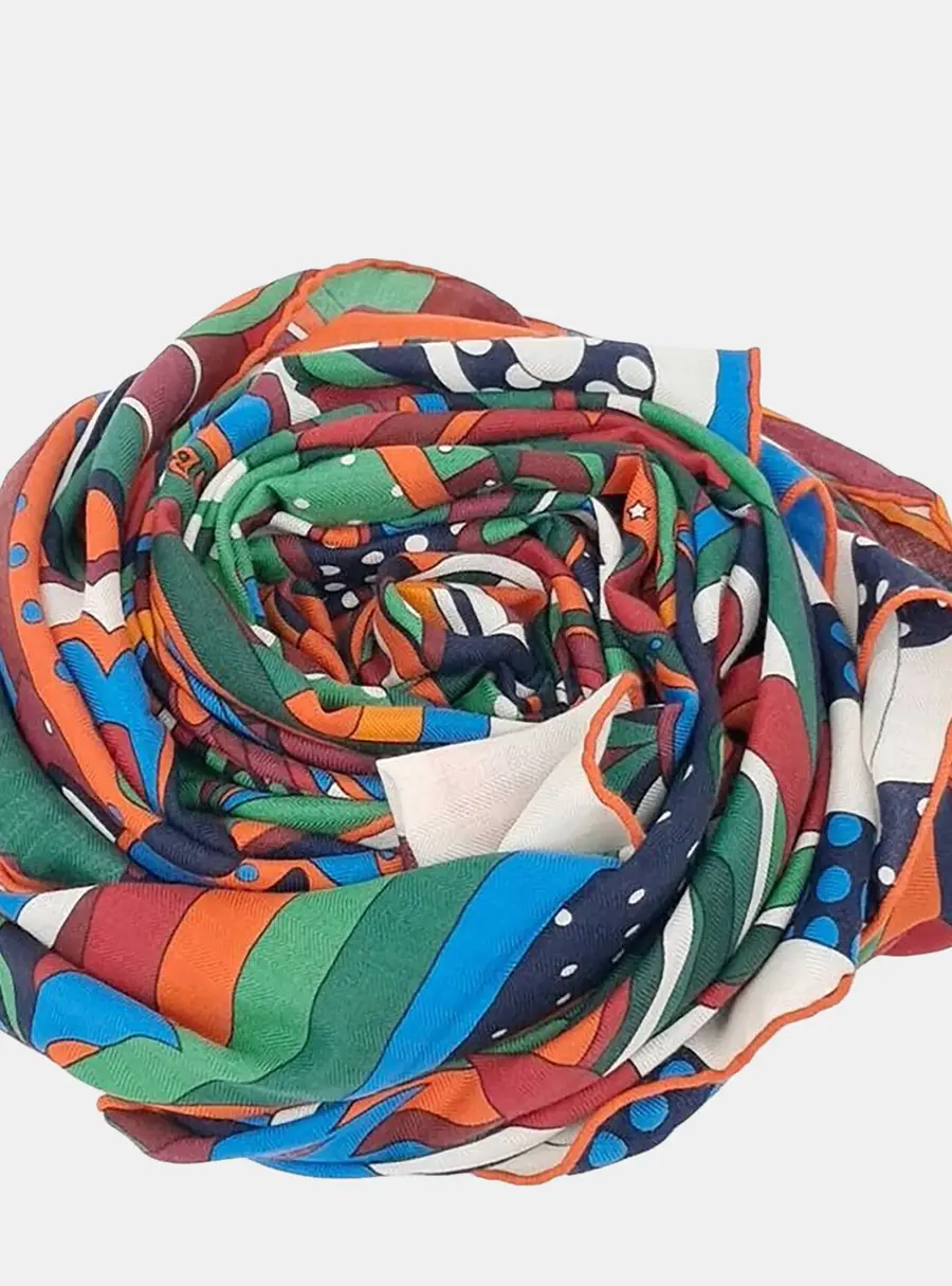 Herm&egrave;s Cashmere Multicolor Scarf