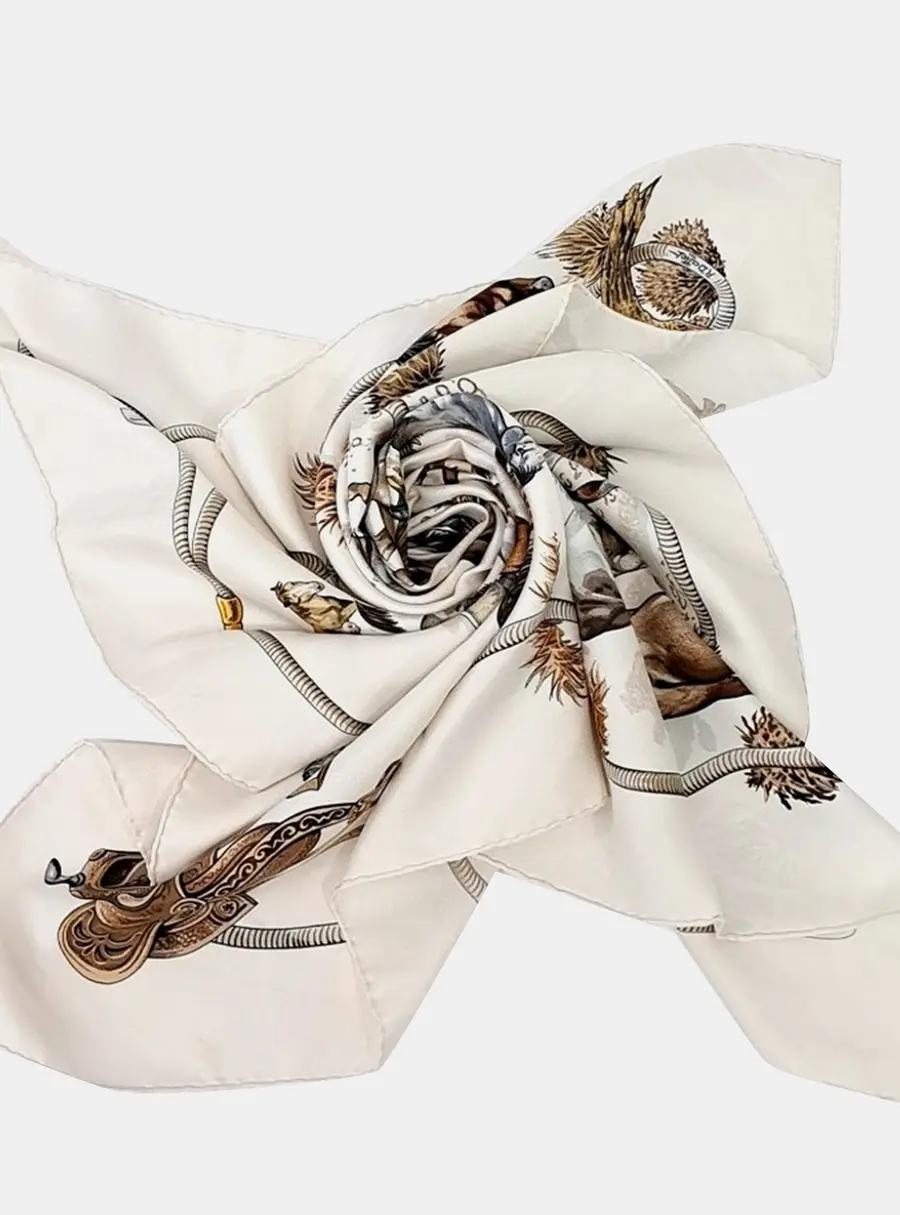 Herm&egrave;s Multicolor silk scarf