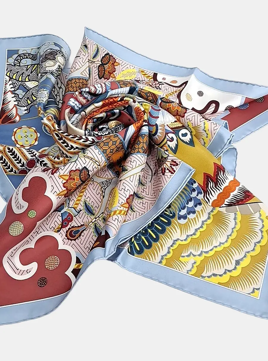Herm&egrave;s Multicolor silk scarf