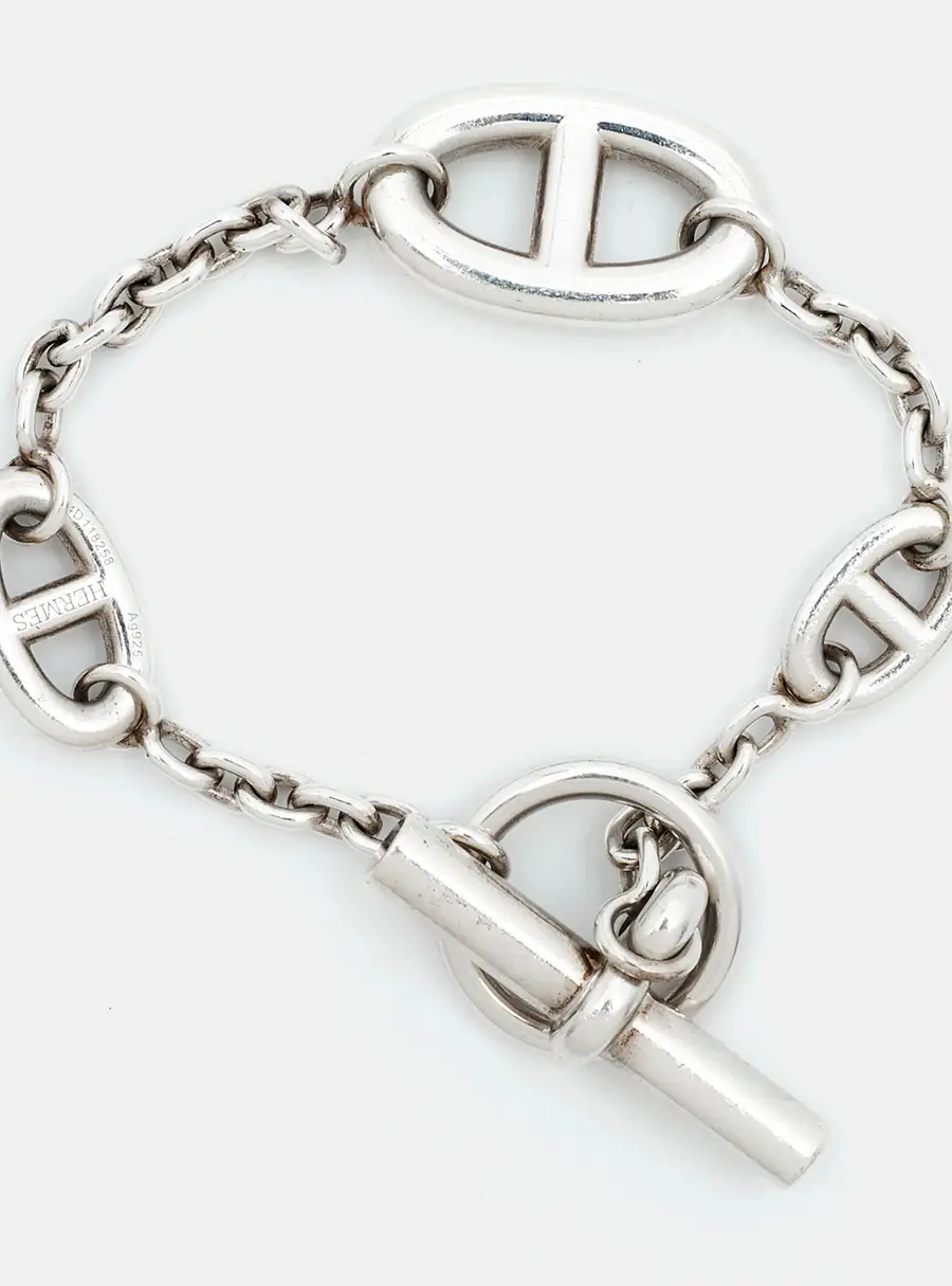 Hermès Chaîne d'Ancre Farandole Sterling Silver Link Bracelet