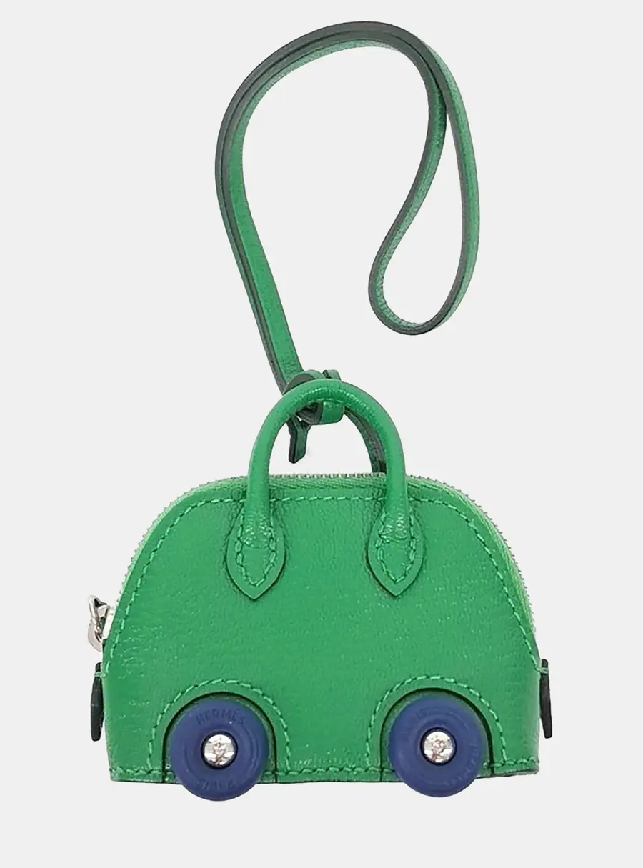 Herm&egrave;s Bolide on Wheel  Leather Bag Charm (B)