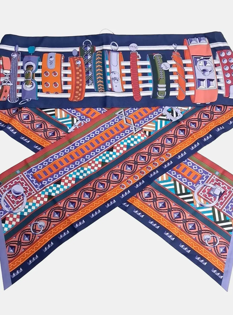 Herm&egrave;s Maxi Multicolor Twilly Scarf