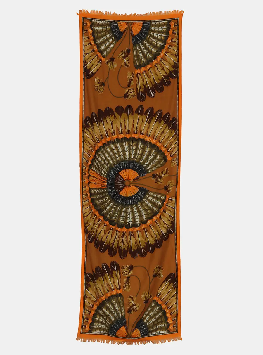 Hermes Brazil Cashmere and Silk Scarf