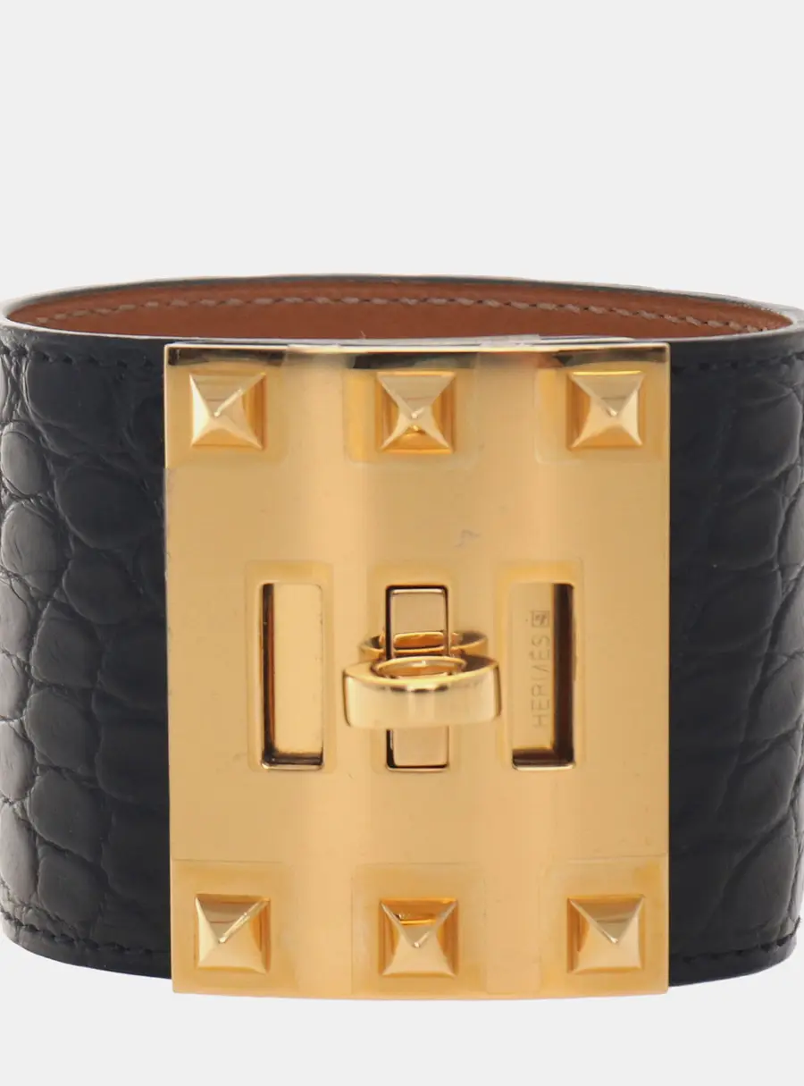 Hermes Matte Alligator Kelly Dog Extreme Bracelet