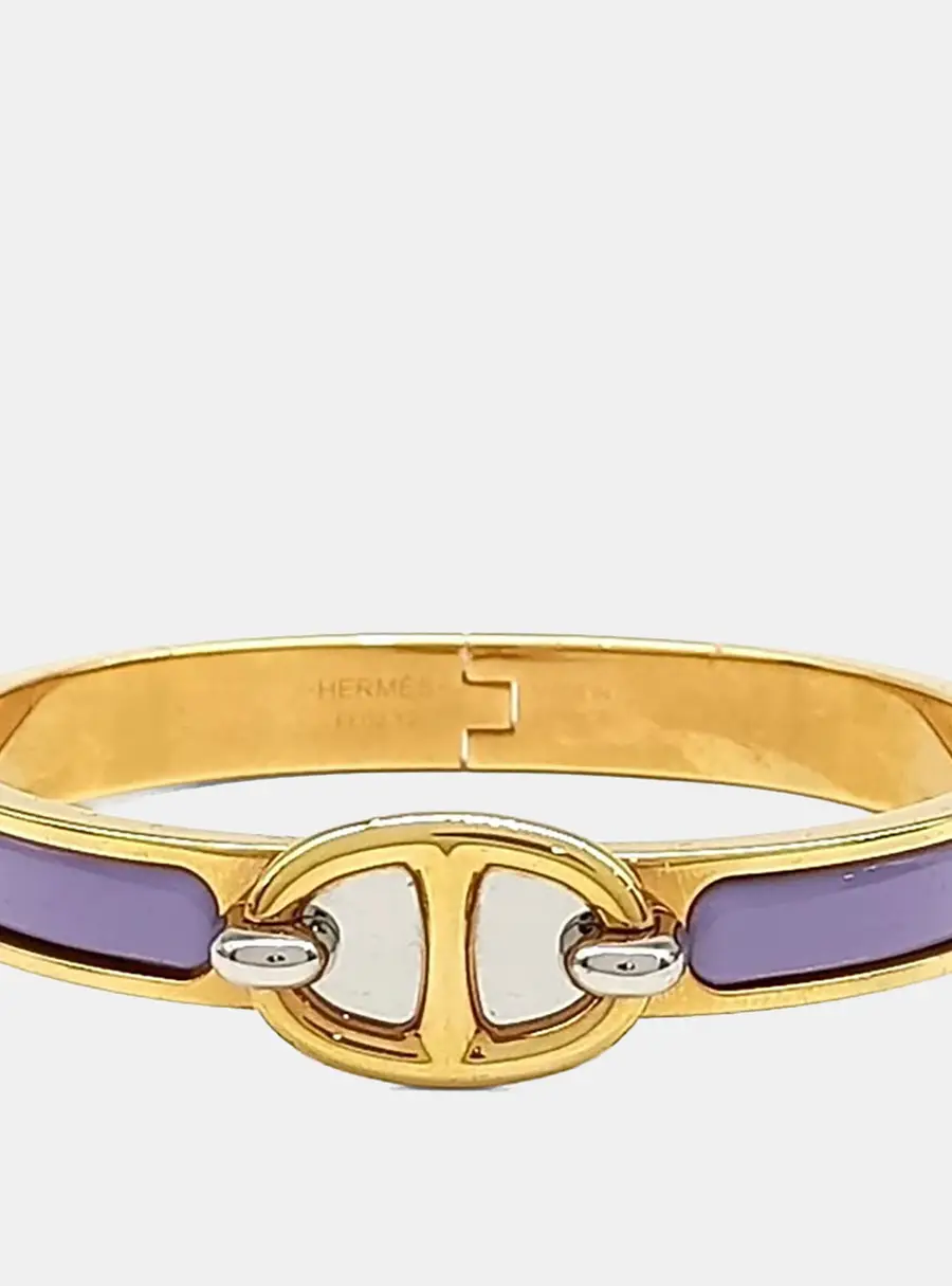 Hermes Mini Clic Cha&icirc;ne d'Ancre Gold Bracelet