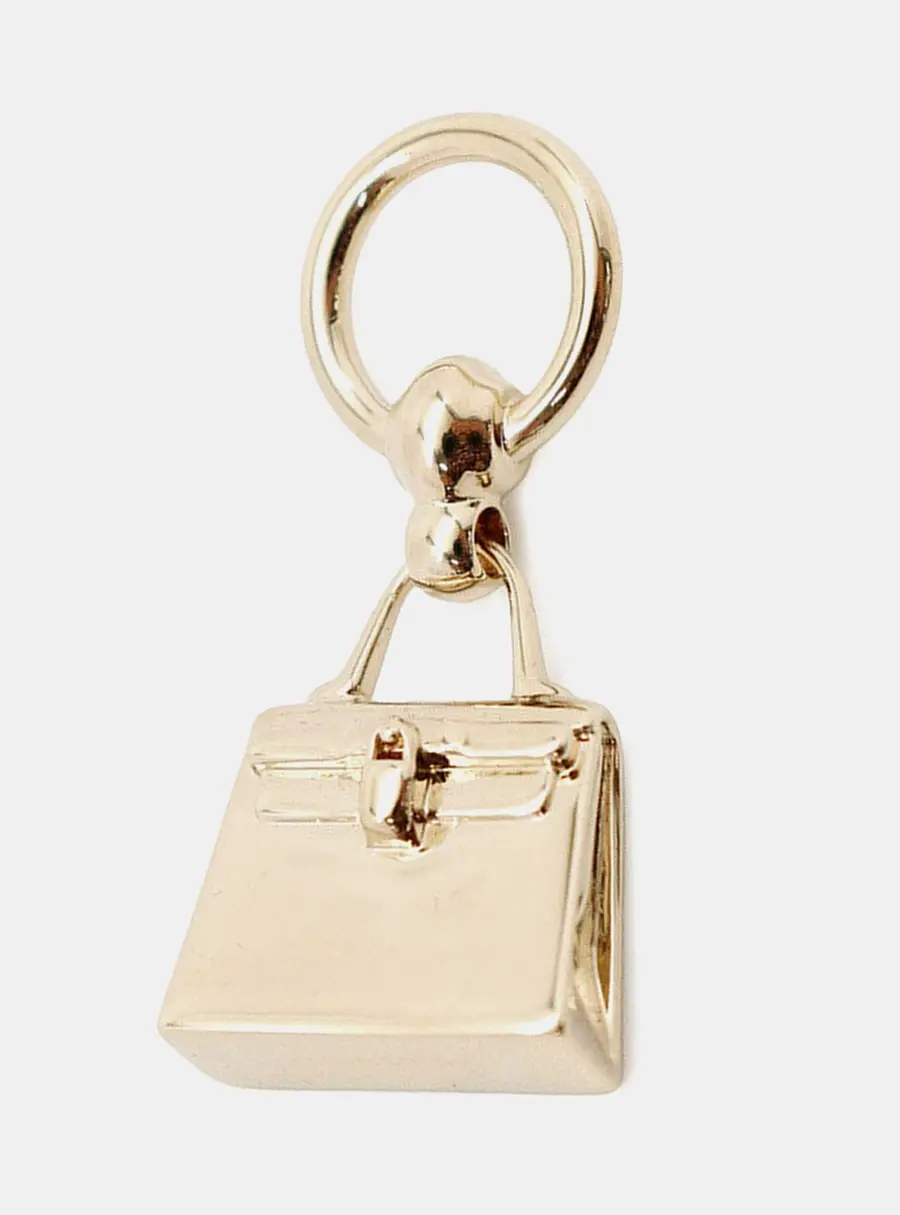 Hermes Mini Kelly Scarfring Silver Metal