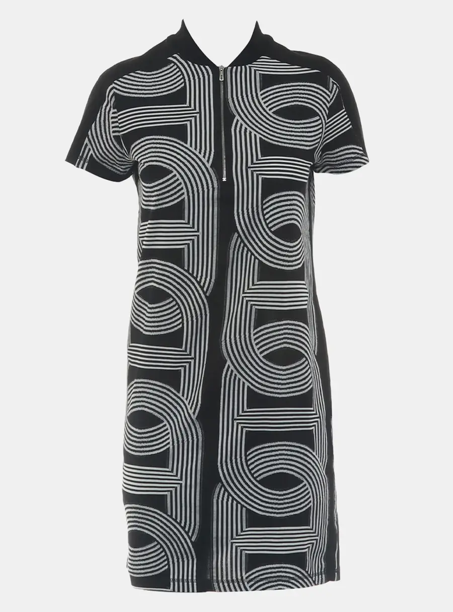 Hermes Circuit 24 Jacquard Dress FR 36