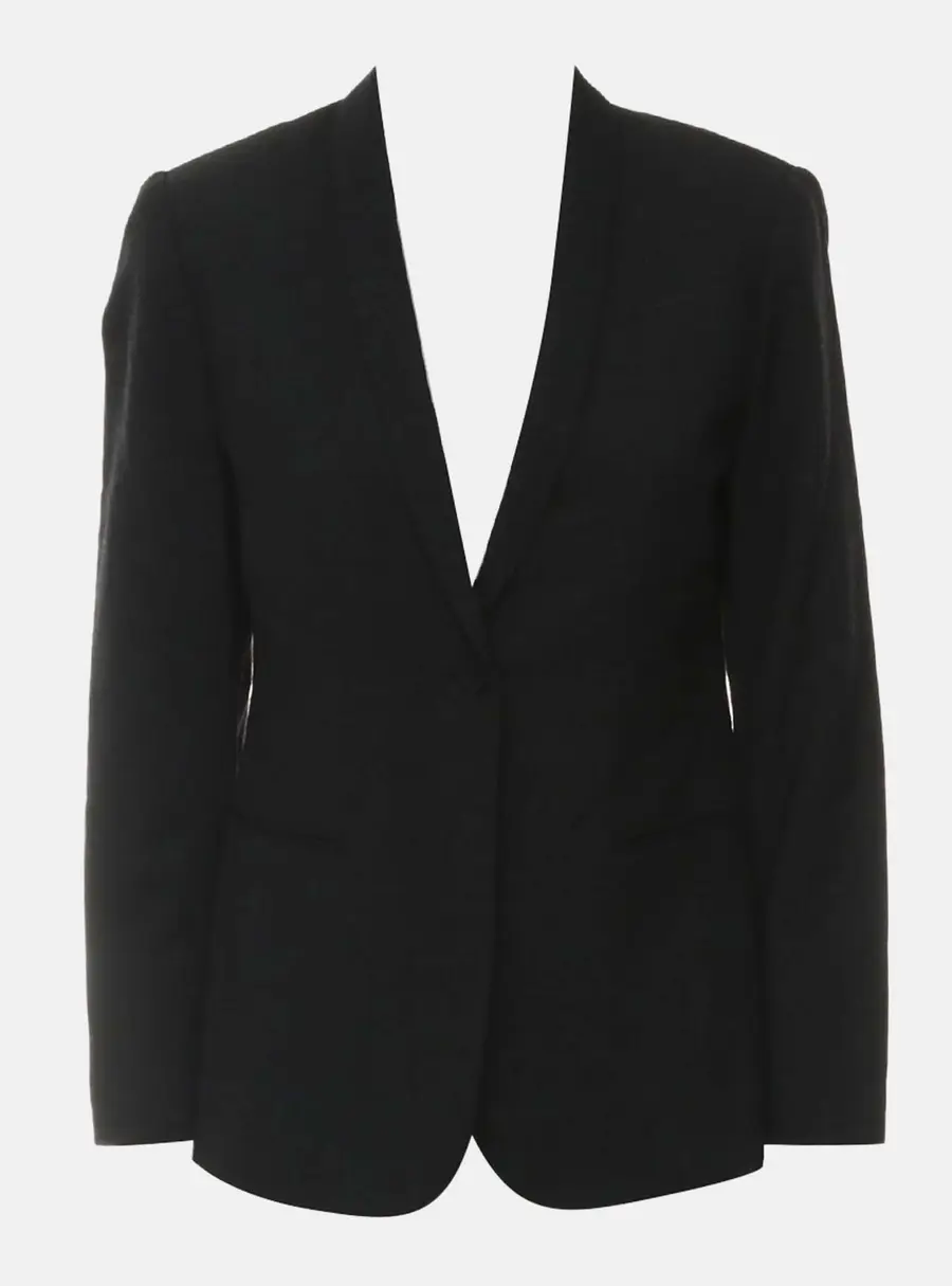 Hermes Black Button-up Blazer M