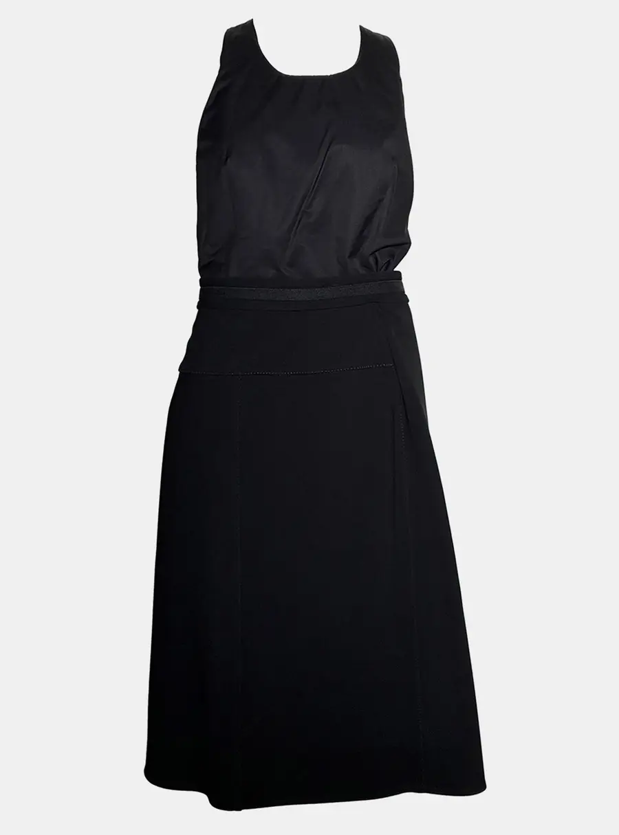 Hermes Black Midi Dress M