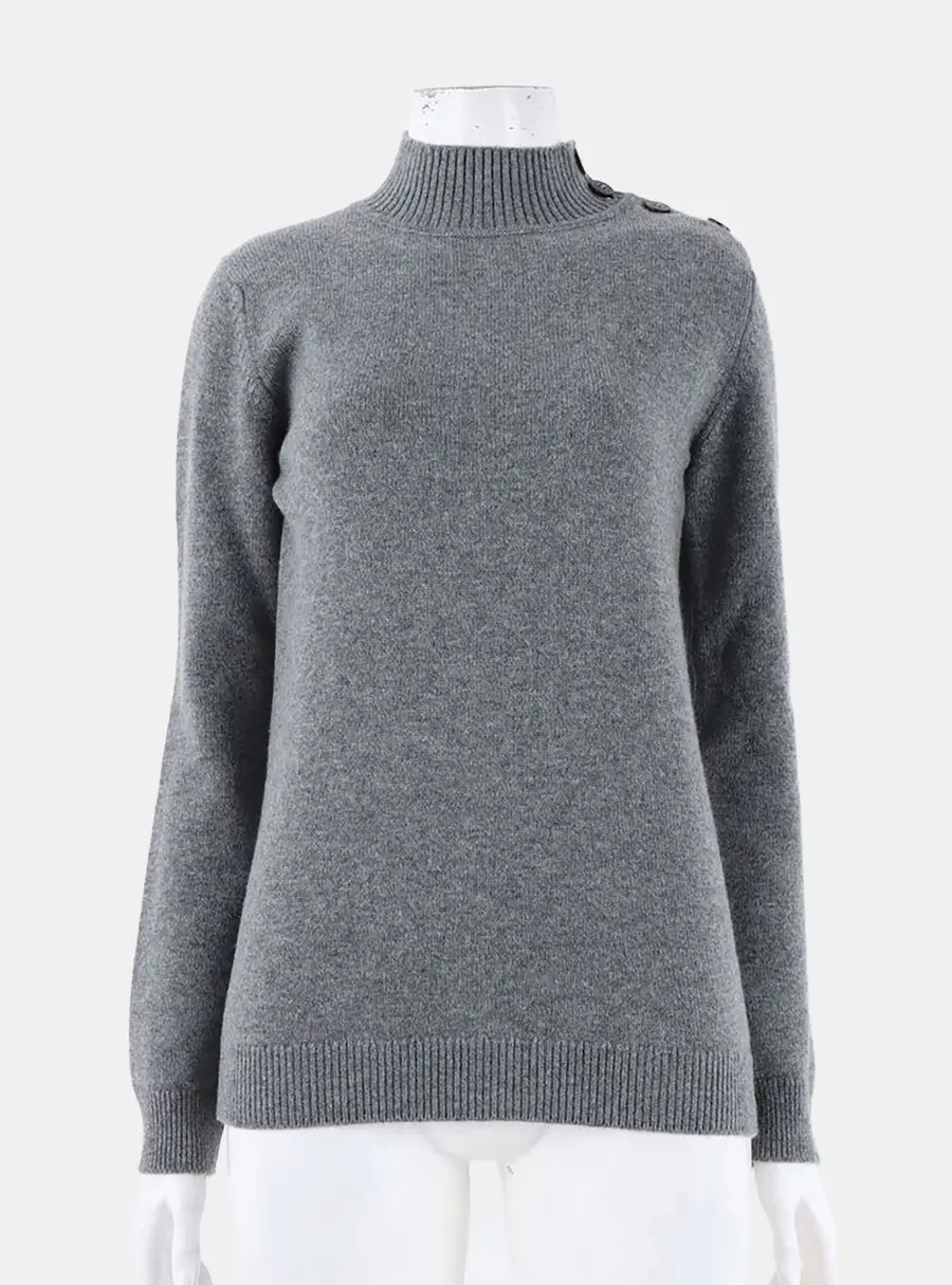 Hermes Grey Cashmere Knit