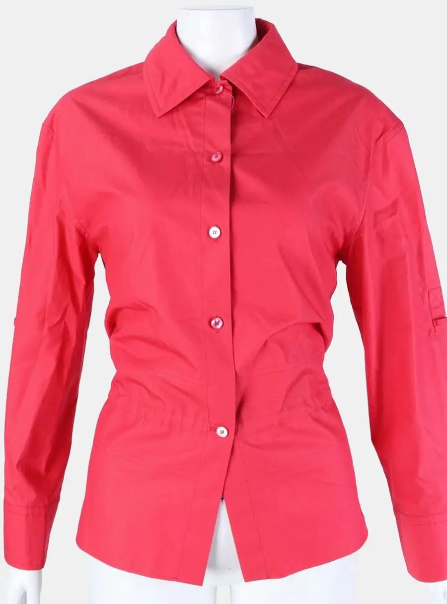 Herm&egrave;s Cotton Long-Sleeved Shirt Size FR 34