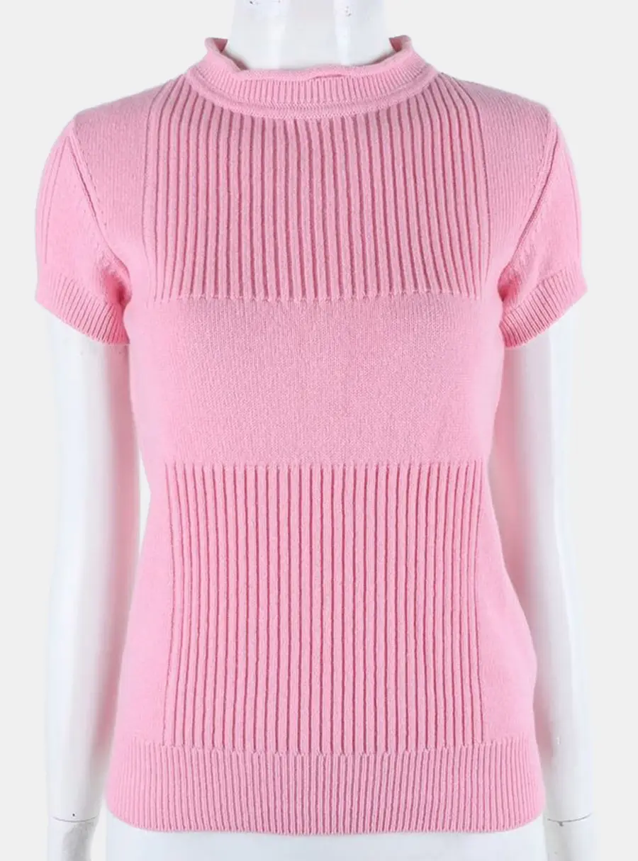 Hermès cashmere short-sleeved knit Size S