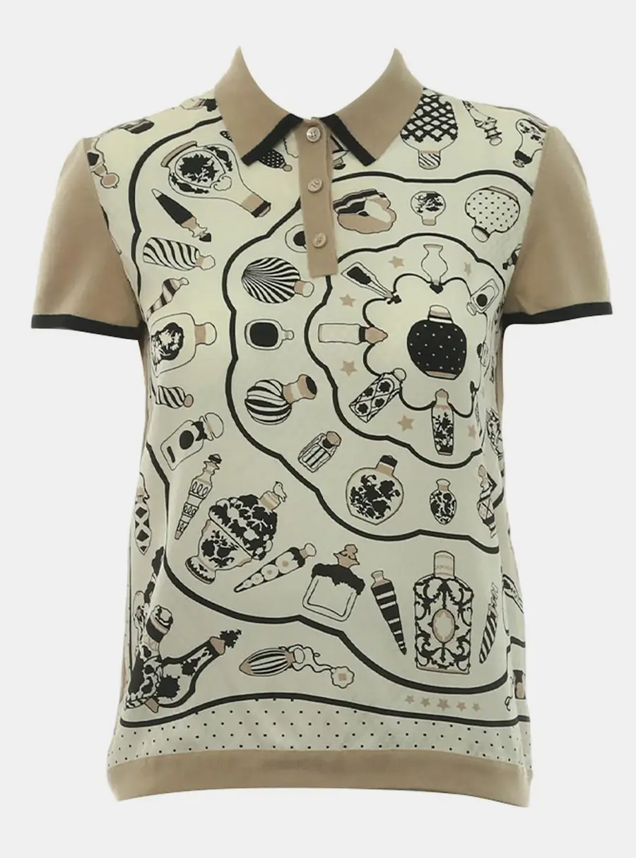 Hermes Printed Polo Shirt