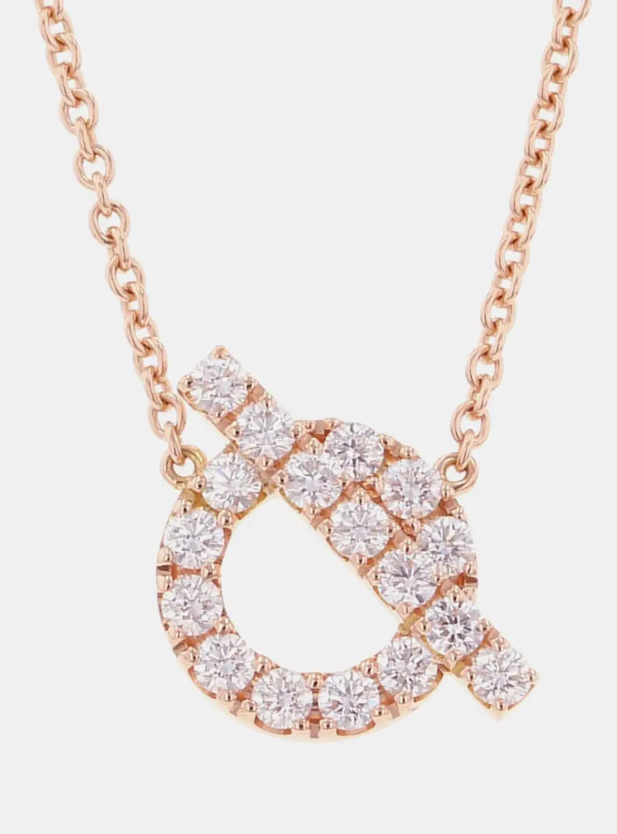 Hermes Finesse Necklace 18K Pink Gold